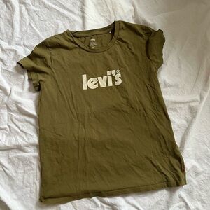 Levi's Khaki Green Logo Tee